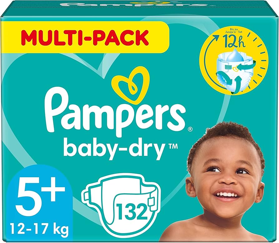 pampers baby dry size 3 midi monthly pack