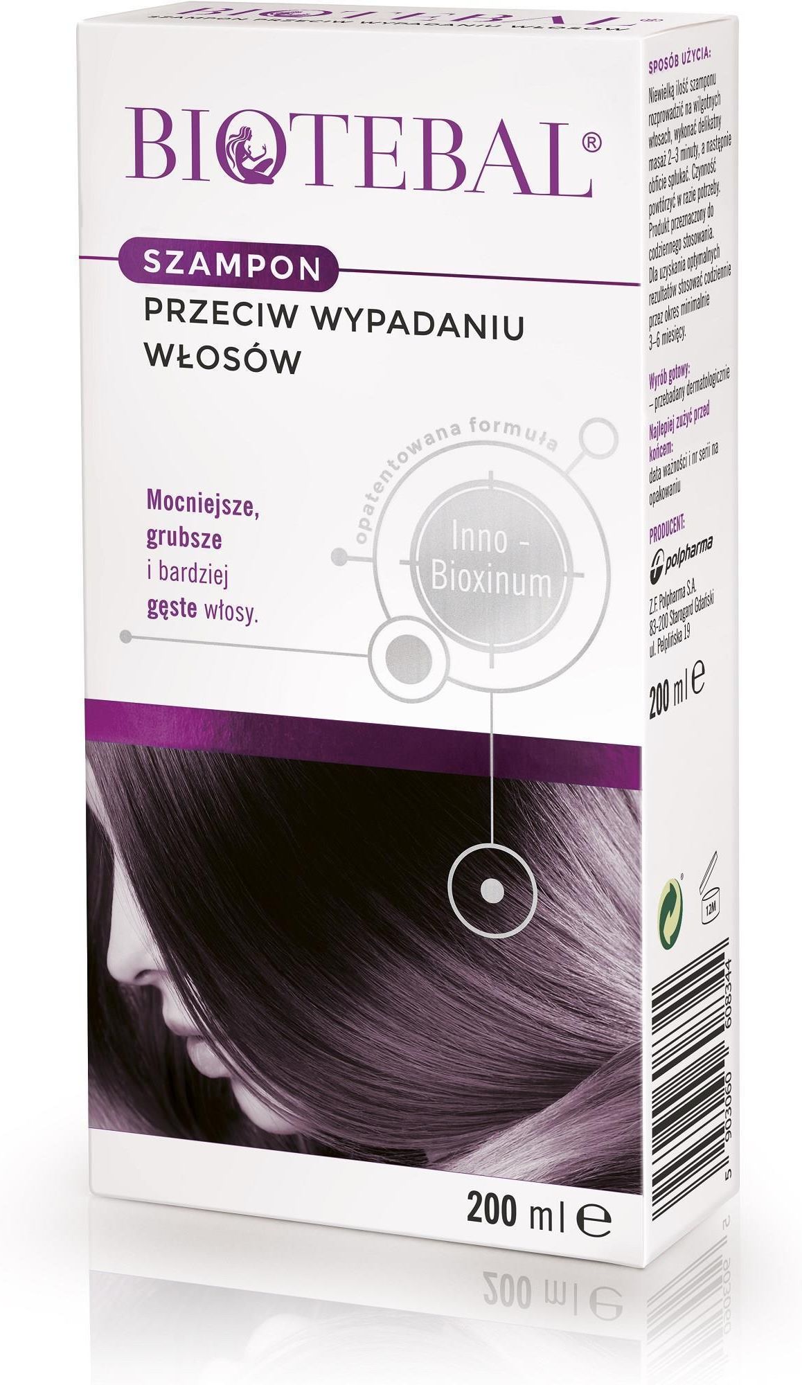 biotebal szampon przeciw wypadaniu włosów 200ml ceneo