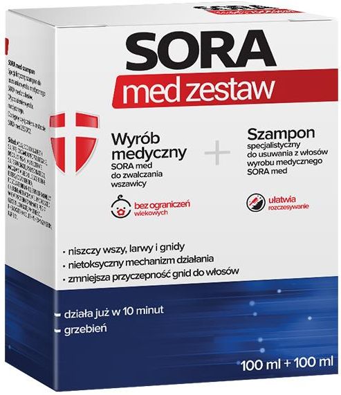 sora płyn szampon wszawica 100 100ml cena