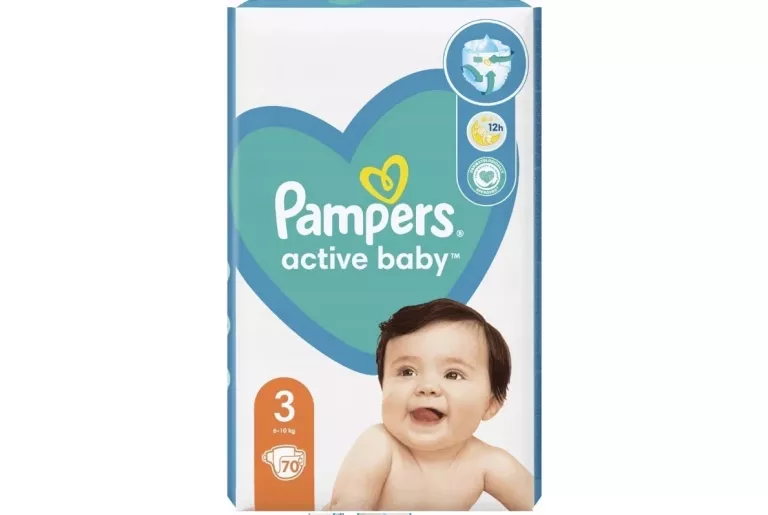 pieluchy pampers active baby 3 70 szt