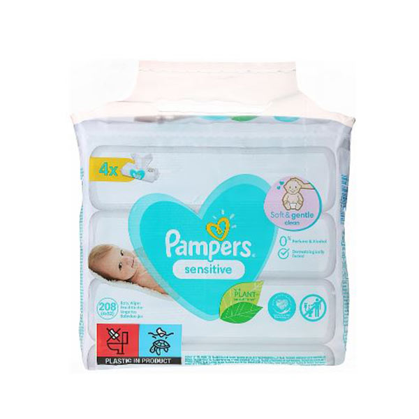 pampers sensitive x4 cena