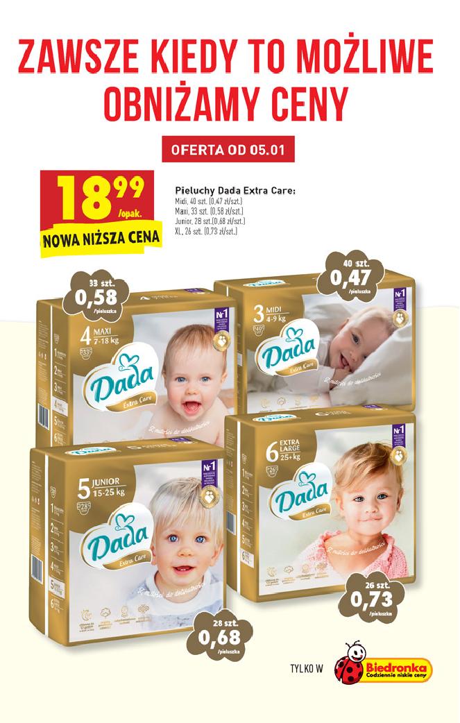 www.biedronka pieluchy-dada-premium 1 newborn ceny