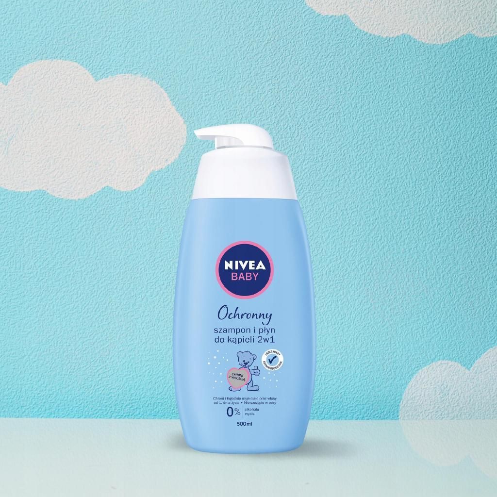 nivea baby szampon i płyn do kąpieli łagodny 2w1