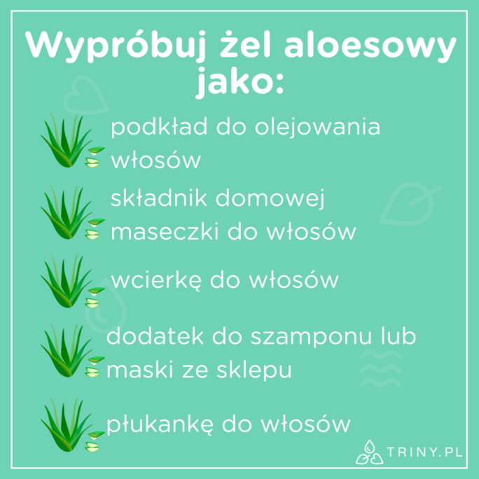 olejek do włosów z aloesu