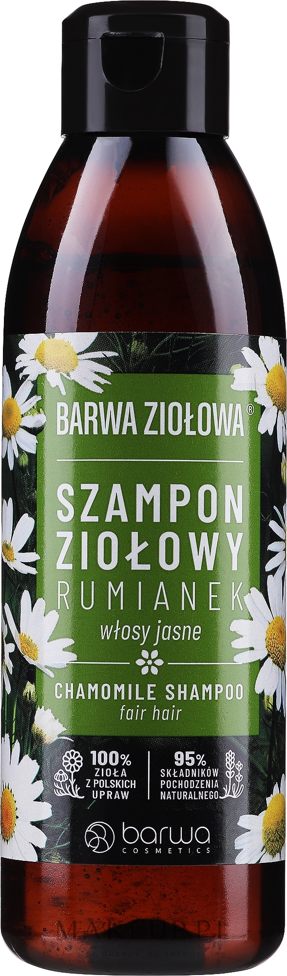 barwa ziołowa rumiankowy szampon do włosów jasnych