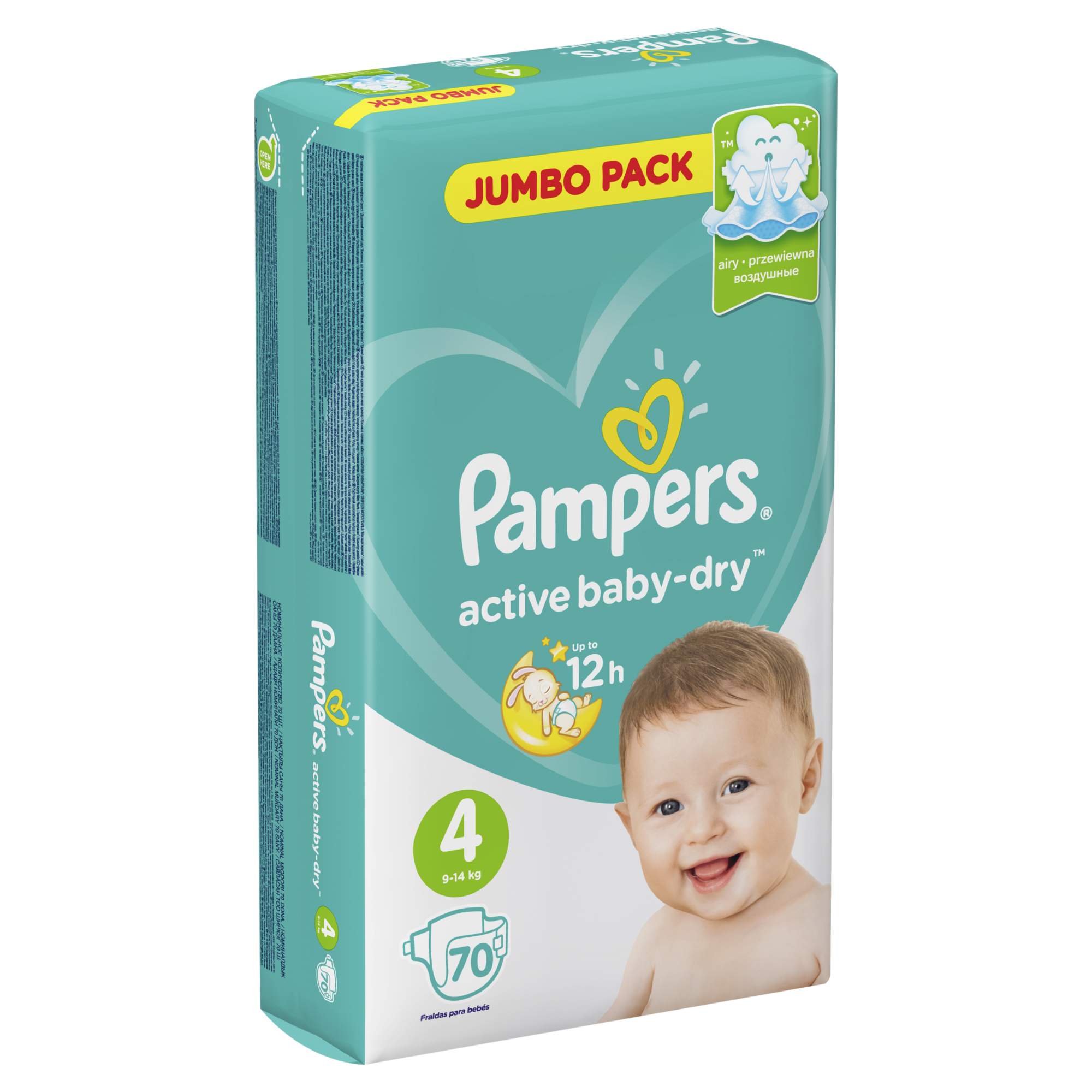 pampers activ baby dry 4 76sztuk