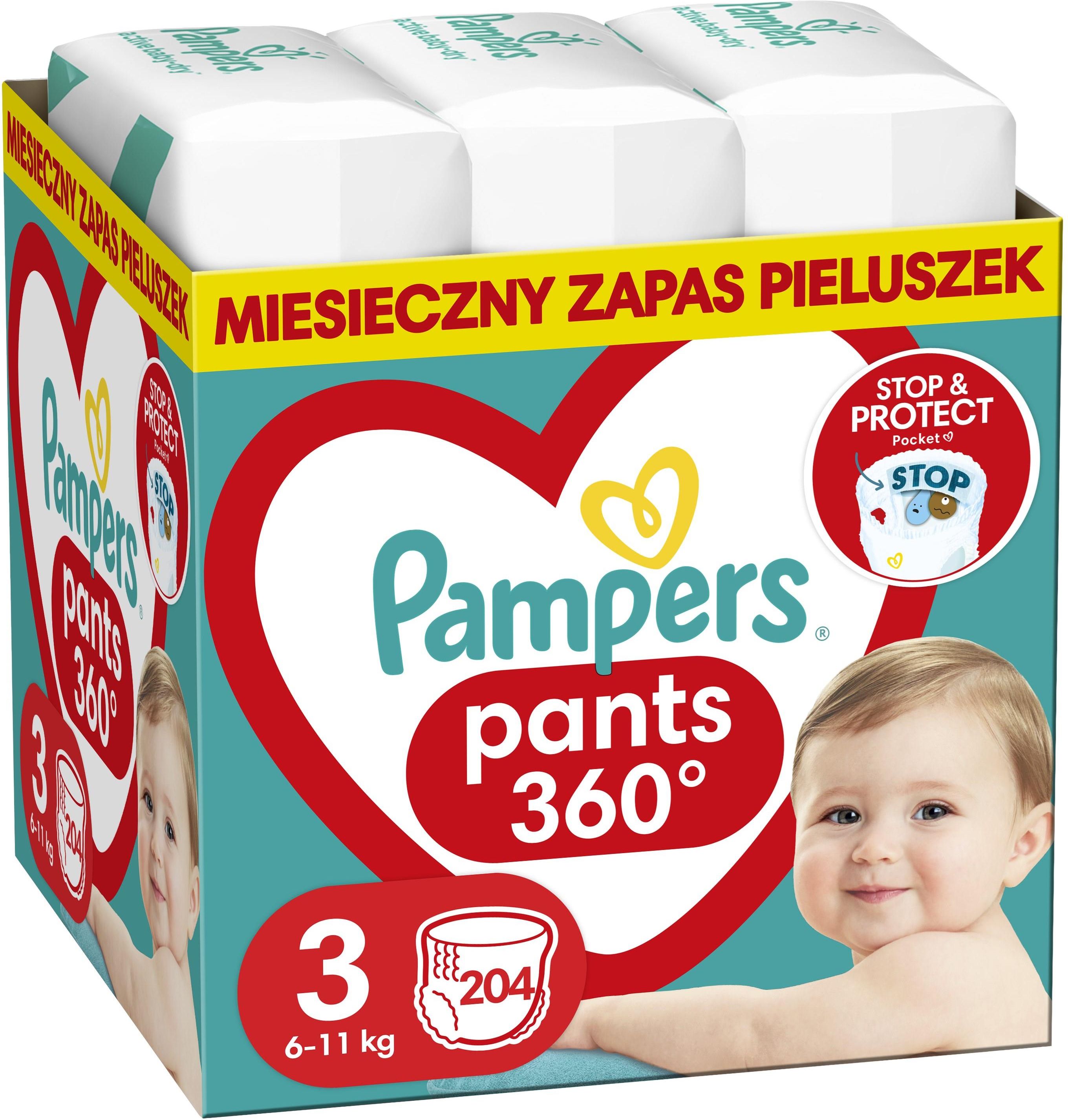 204 sztuk pampers 3