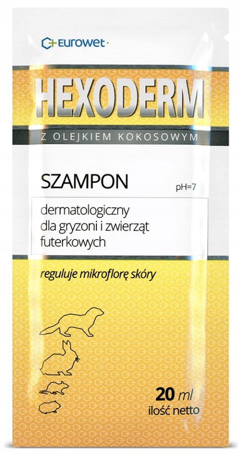 hexoderm szampon dla psow z olejkiem kokosowym
