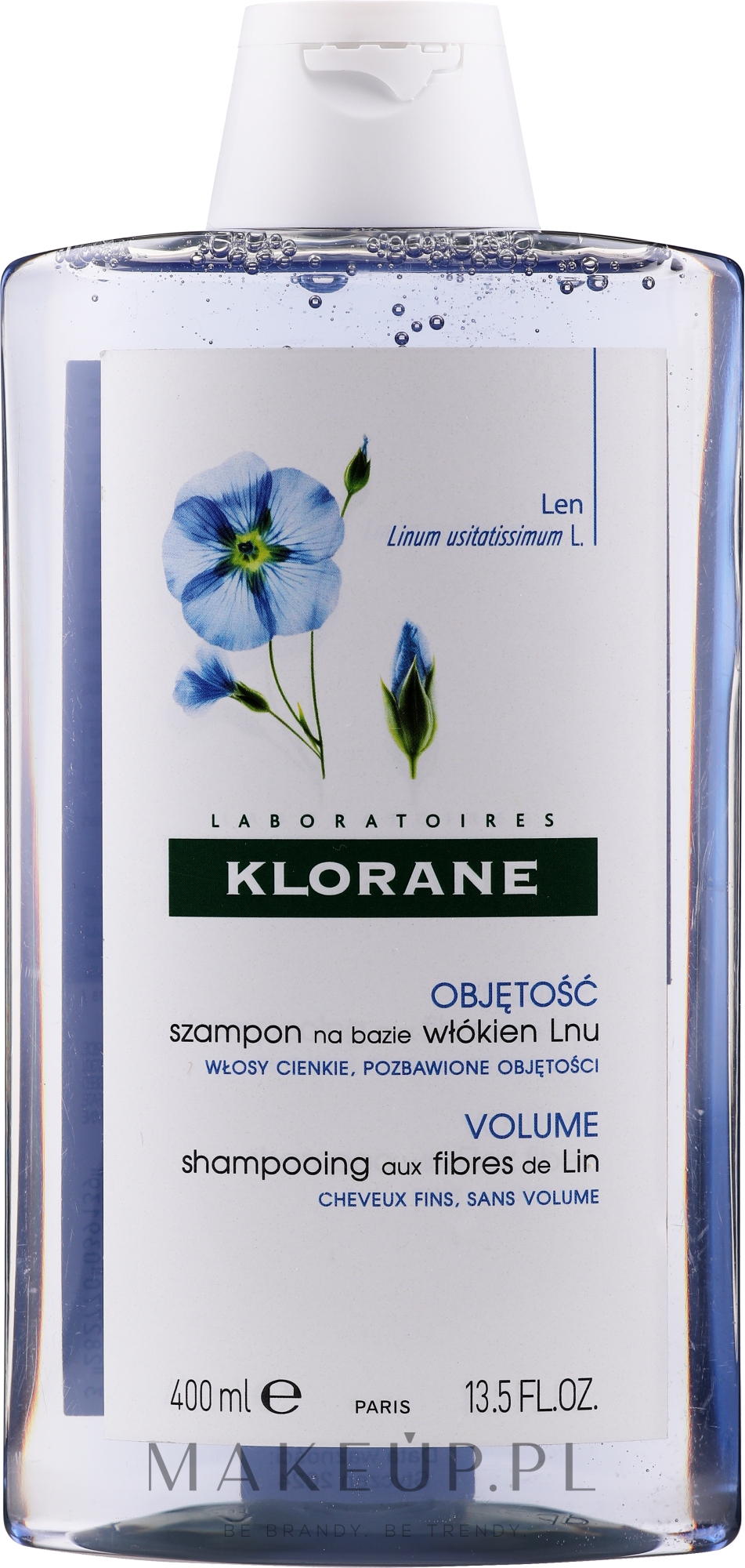 klorane szampon na bazie włókien lnu 400ml