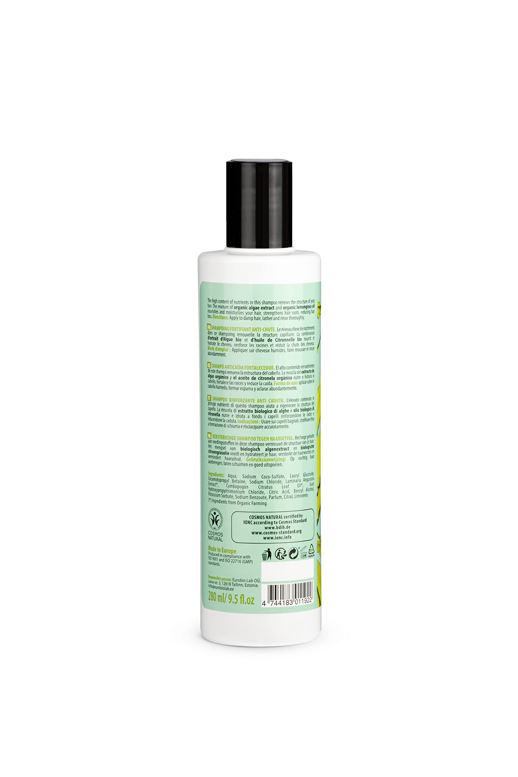 organic shop szampon do włosów wzmocnienie blue lagoon 280 ml