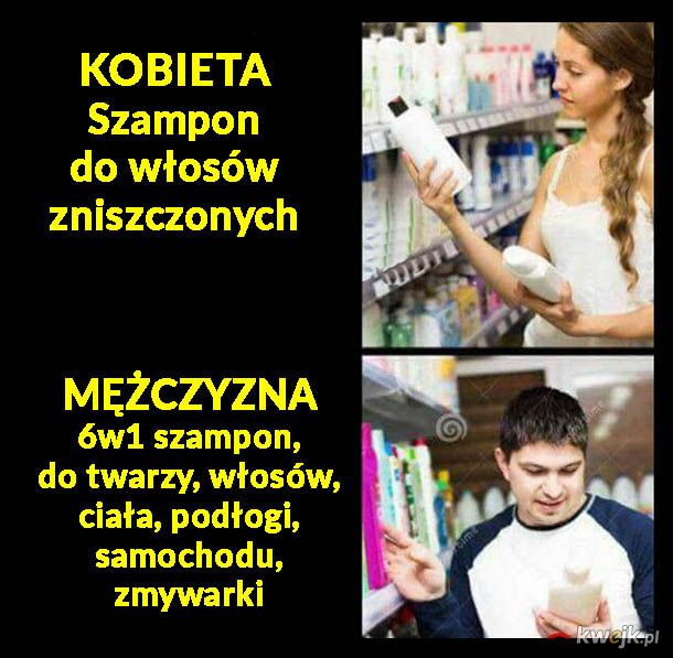 szampon dla koboet i mezczuzn