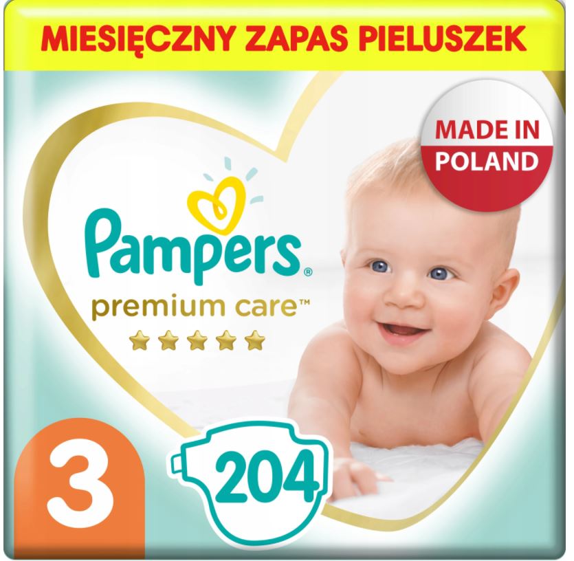 pieluchy pampers premium midi 204