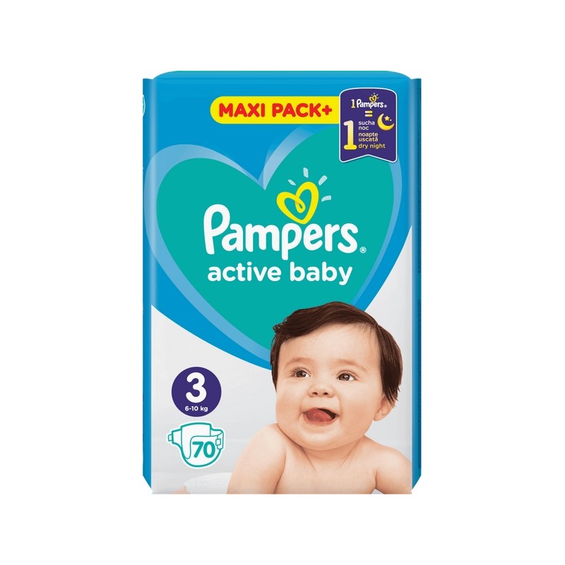 pampers active baby 70 szt