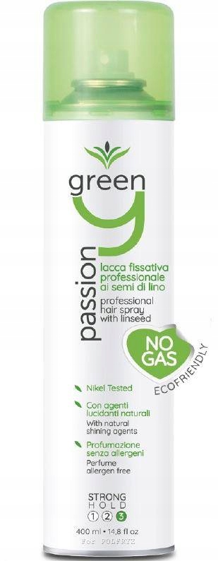 green passion naturalny lakier do włosów extra mocny 500ml