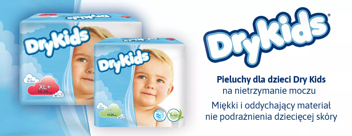 pieluchy dry kids xl 11-25 kg 30szt k 180 szt