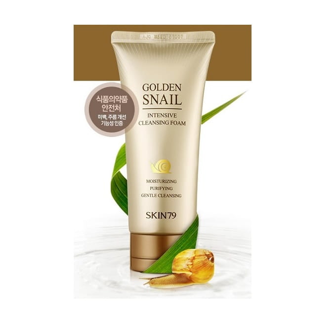 skin79 oczyszczająca pianka do twarzy golden snail intensive cleansing foam