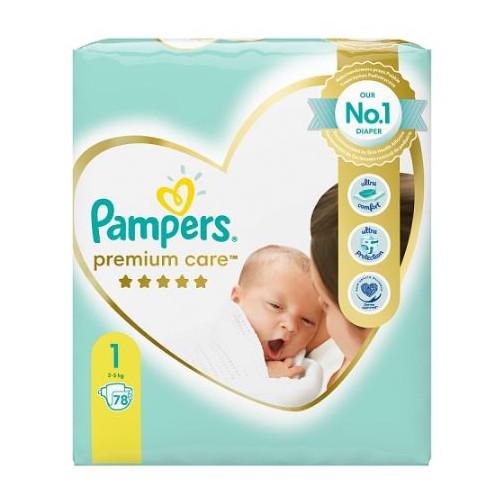 pampers premium care 1 78 ks