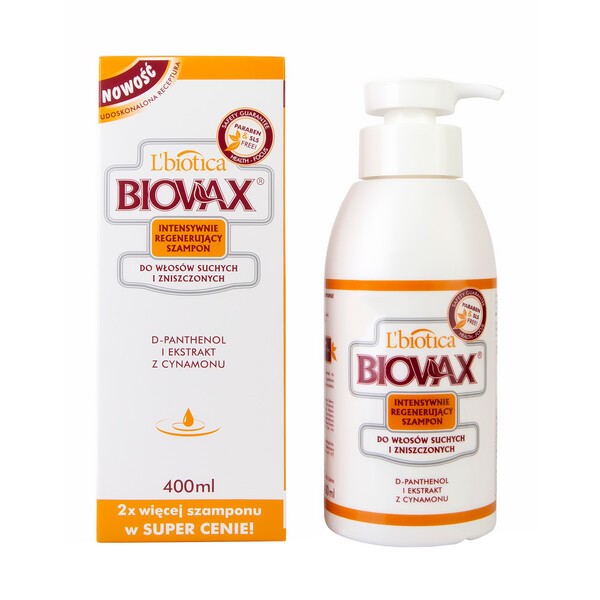 biovax szampon dla włosów suchych 400ml doz