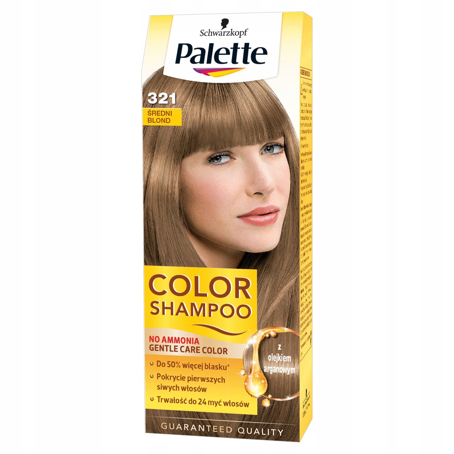 palette color shampoo szampon koloryzujący nr 321 średni blond