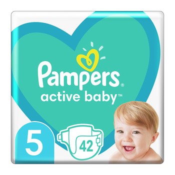 pamper active baby 5 42 szt