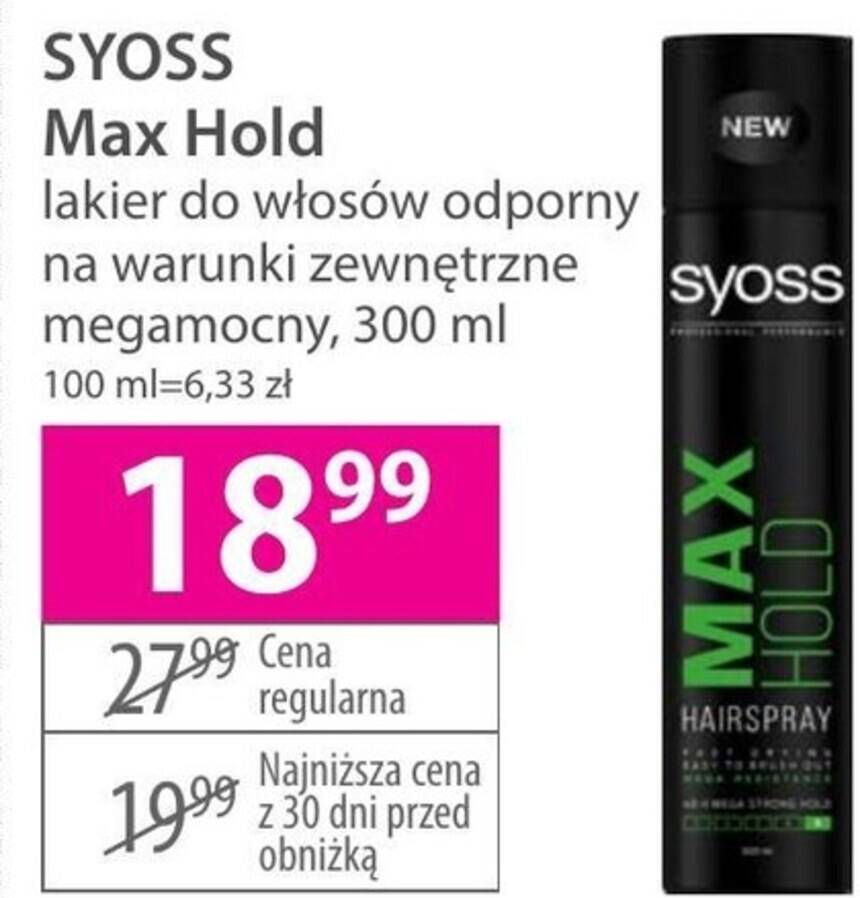 hebe lakier do włosów syoss