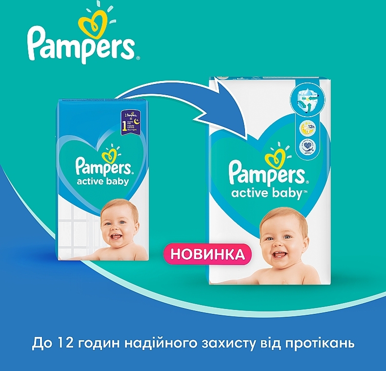 pampers active baby 4 174 szt