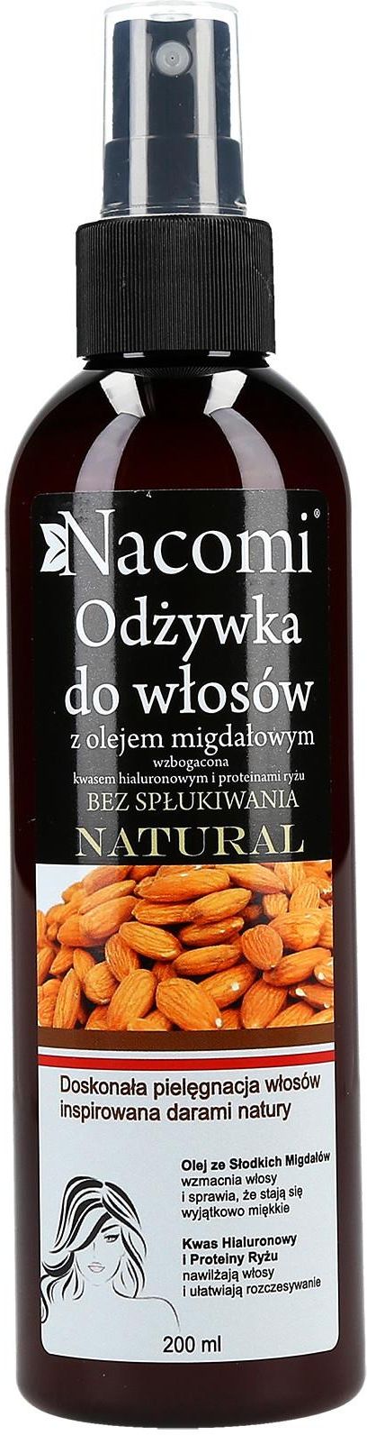 nacomi odżywka do włosów z olejem migdałowym