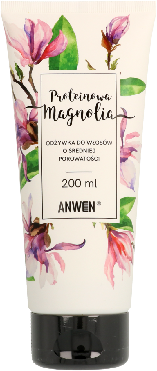 anwen proteinowa magnolia odżywka do włosów o średniej porowatości