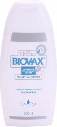 lbiotica biovax latte intensywnie regenerujący szampon po keratynowym
