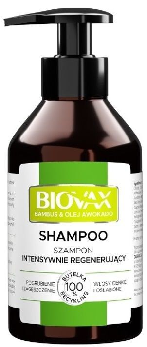 biovax intensywnie regenerujący szampon bambus