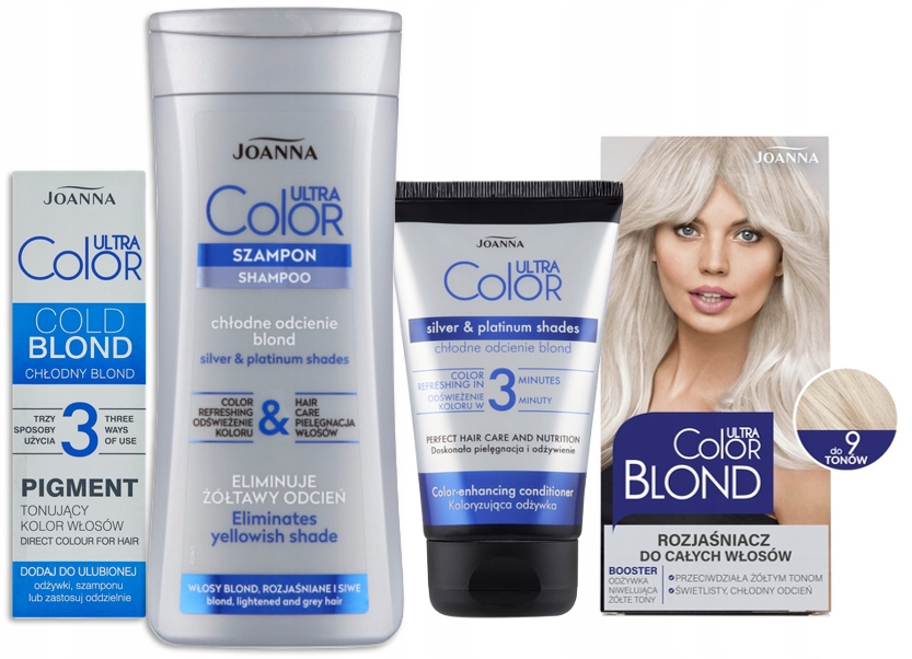 joanna ultra color koloryzująca odżywka do włosów chłodne odcienie blond