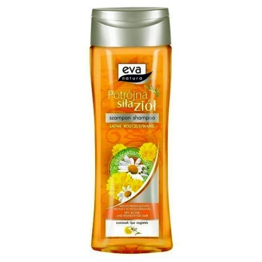 eva natura potrójna siła ziół szampon rumiankowy do włosów