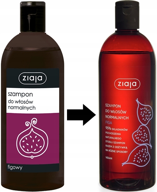 ziaja szampon do włosów normalnych figowy 500ml