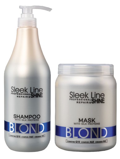 stapiz sleek line blond szampon i maska