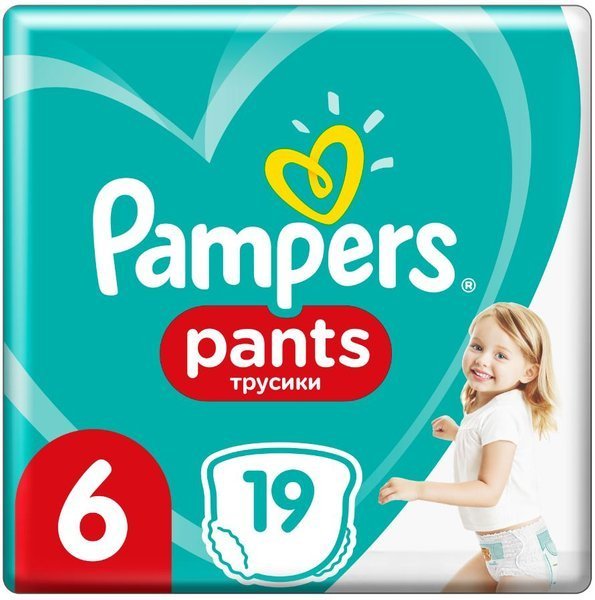 pieluchomajtki pampers 6 19 sztuk