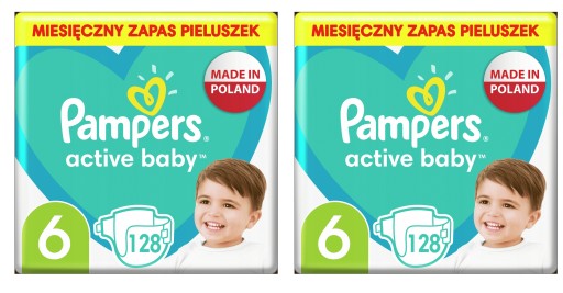 niemowląt pampers 256szt