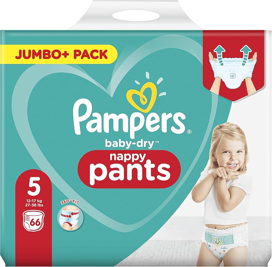 pampers białe