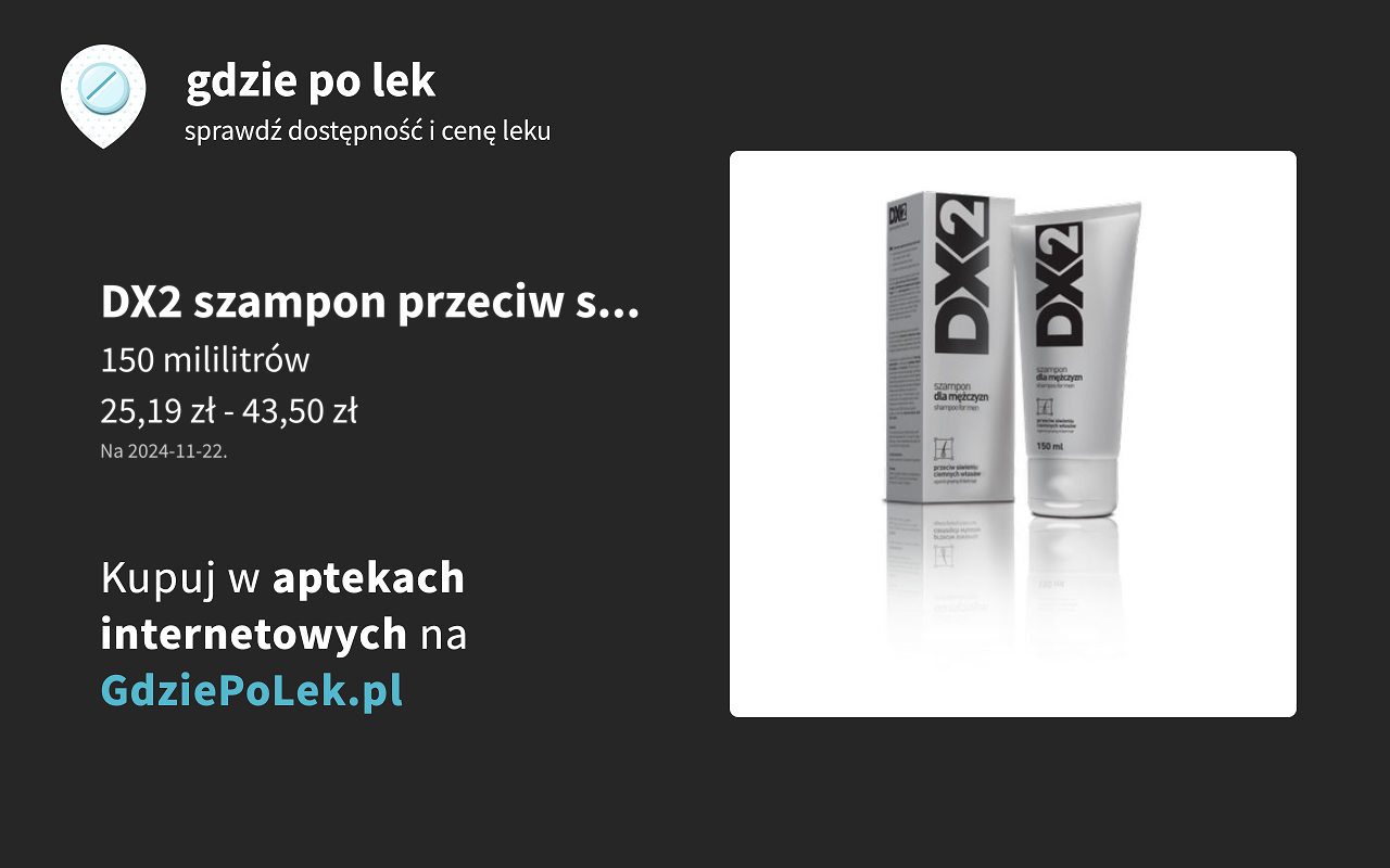 czy szampon dx2 mogą stosować kobiety