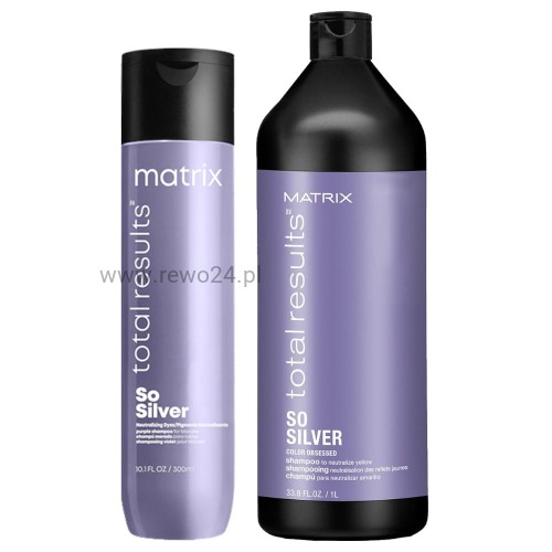 matrix color care so silver szampon fioletowy do włosów blond