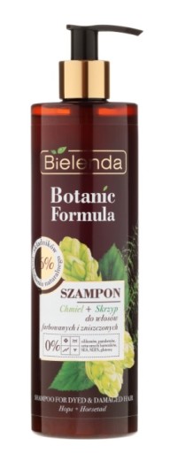 bielenda botanic formula szampon do włosów chmiel skrzyp 400ml