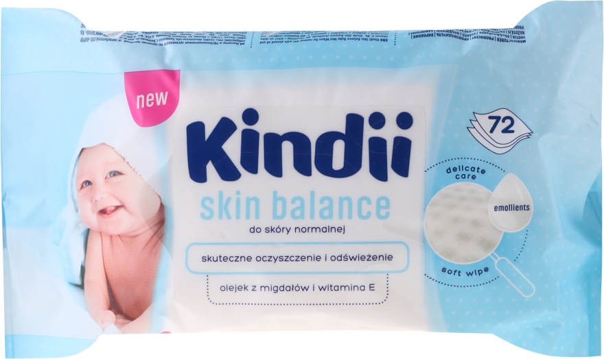 chusteczki nawilżane kindii new baby care