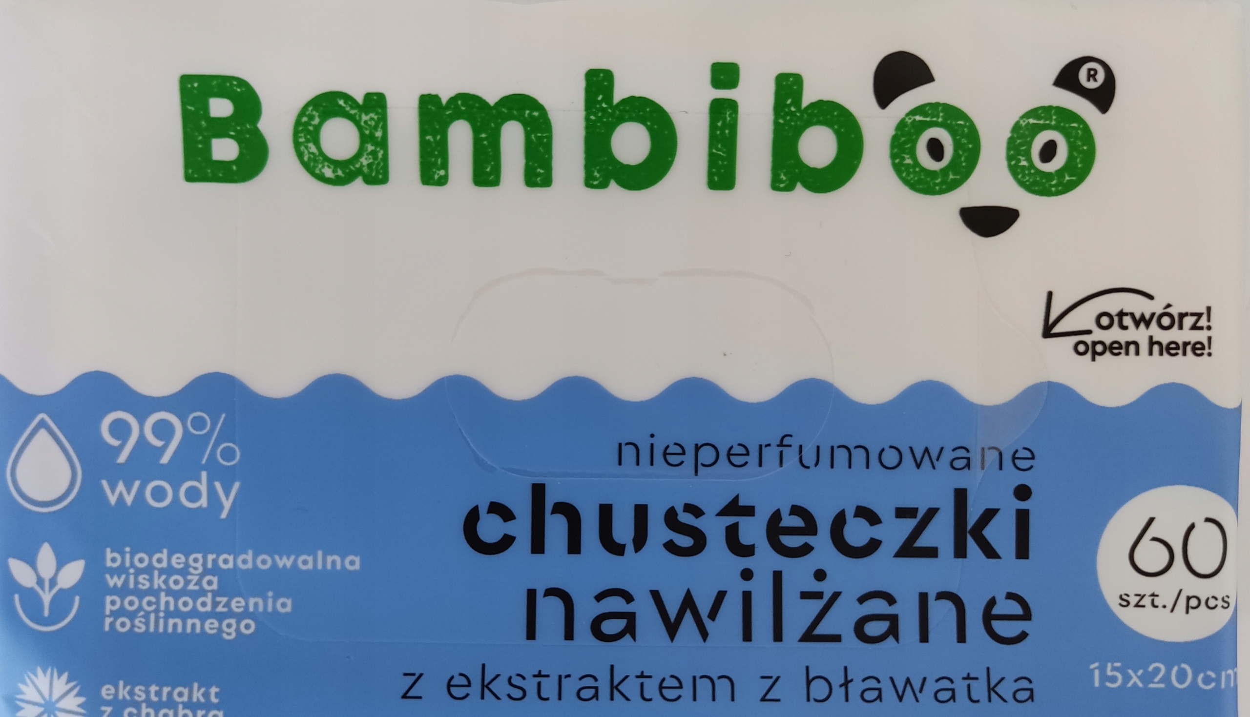 chusteczki nawilżane bambiboo dla niemowląt