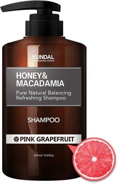 kundal szampon do włosów różowy grejpfrut honey&macadamia shampoo