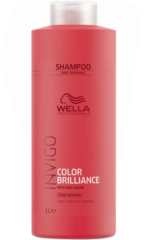 wella brilliance szampon do włosów farbowanych cienkich i normalnych 1000ml