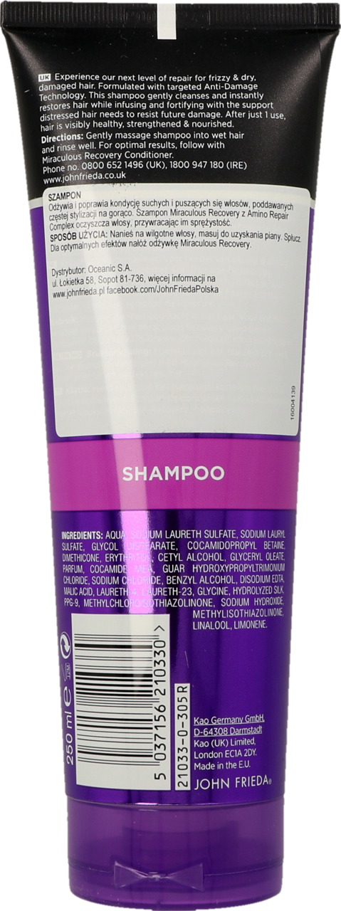 john frieda szampon frizz ease rossmann