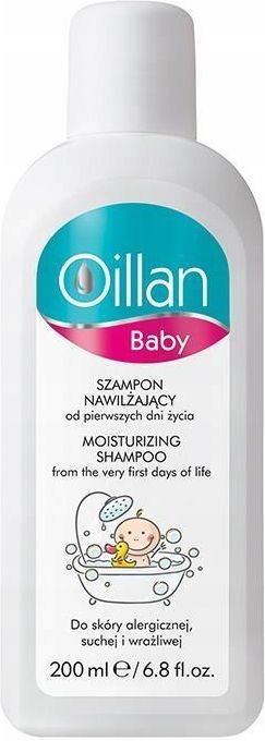 oillan baby szampon nawilżający od urodzenia 200ml