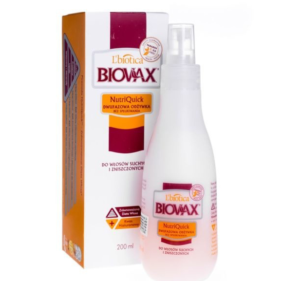 lbiotica biovax nutriquick odżywka do włosów suchych i zniszczonych