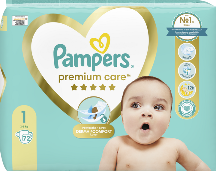 pampers pieluszki new baby 1 newborn 43 sztuki rossmann