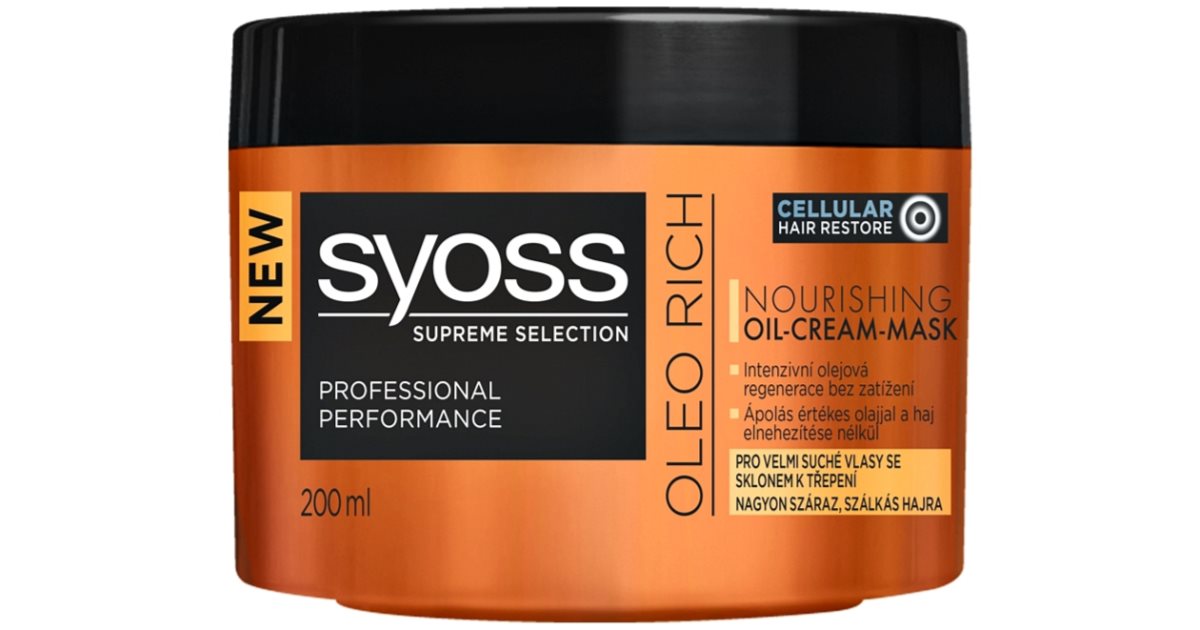 syoss supreme oleo rich odżywka do włosów 200 ml