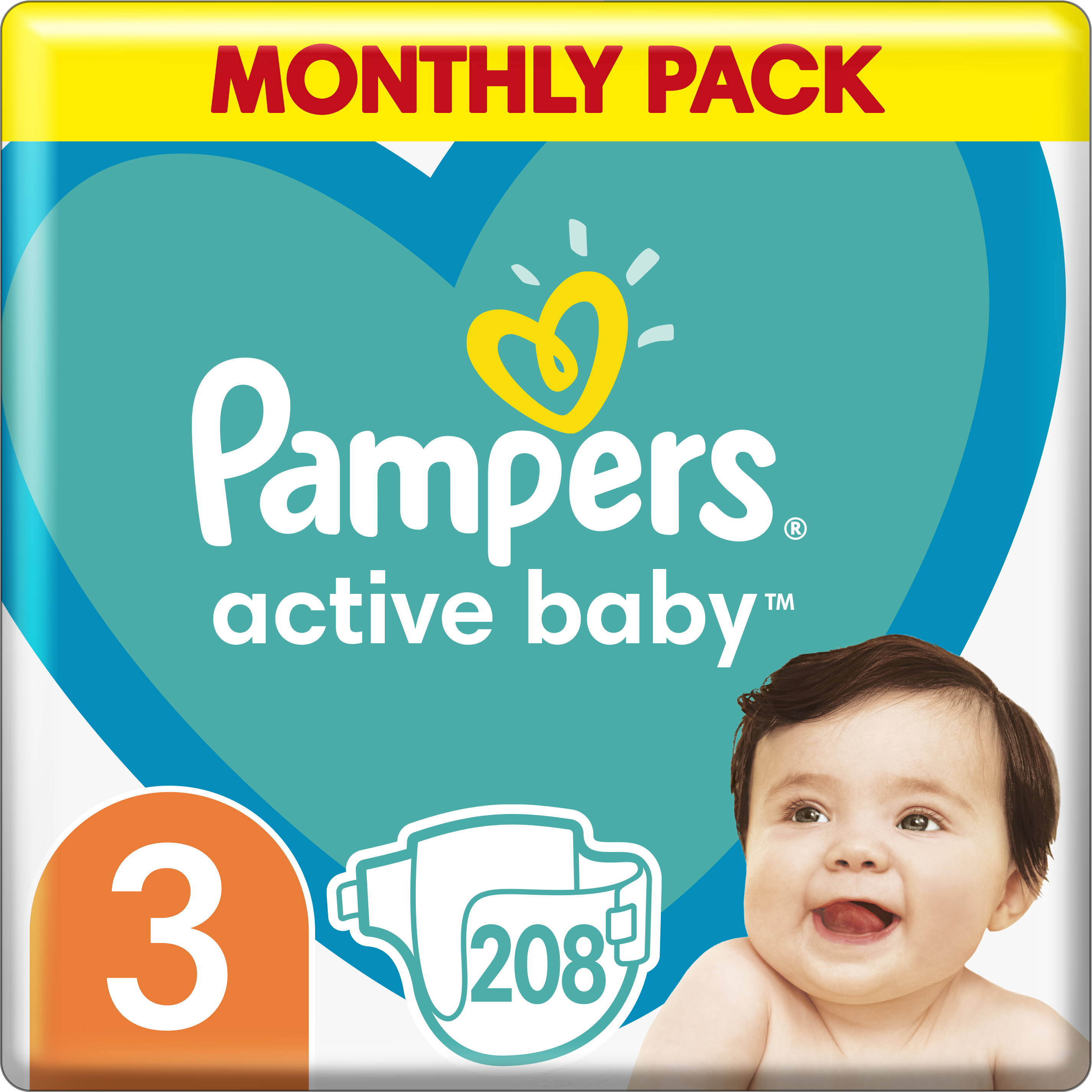 pampers active baby dry pieluchy rozmiar 3 midi 68 szt